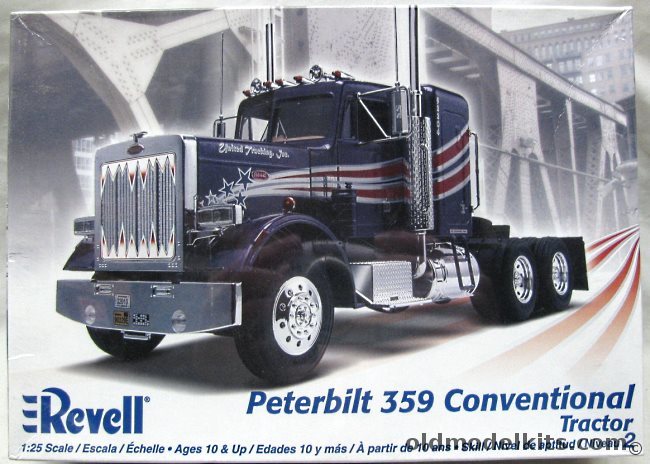 Revell 1/25 Peterbilt 359 Conventional Tractor Semi Truck, 85-1506 plastic model kit